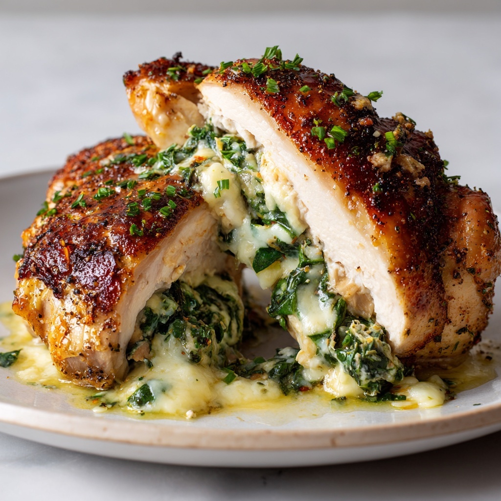 Spinach and Ricotta Stuffed Chicken Breasts Recipe - Recipe Image