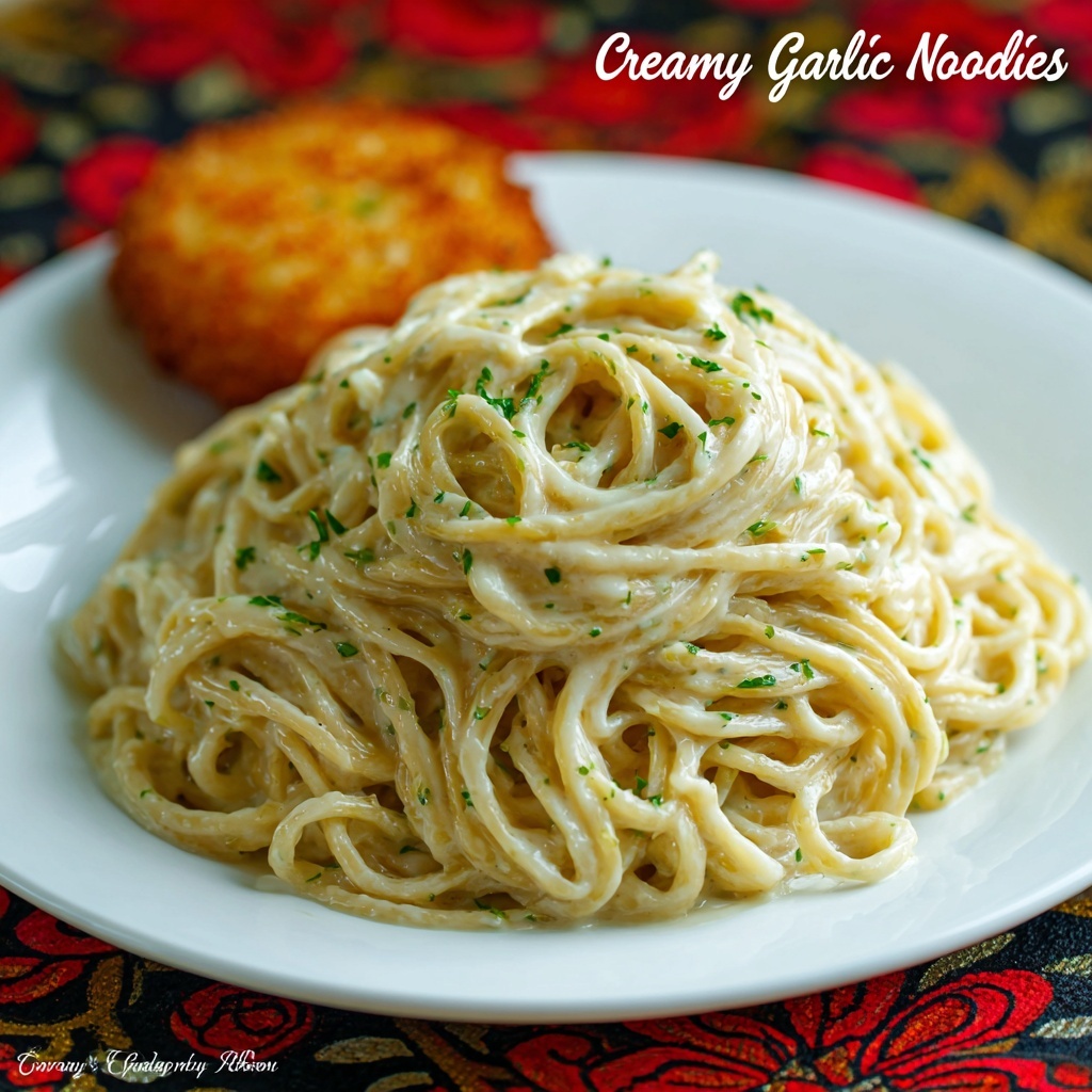 Creamy Garlic Noodles (Homemade Pasta Roni) Recipe - Recipe Image