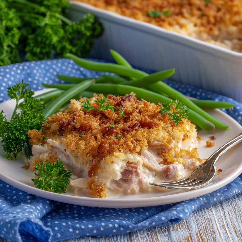 Yum Yum Chicken Cordon Bleu Casserole Recipe - Recipe Image