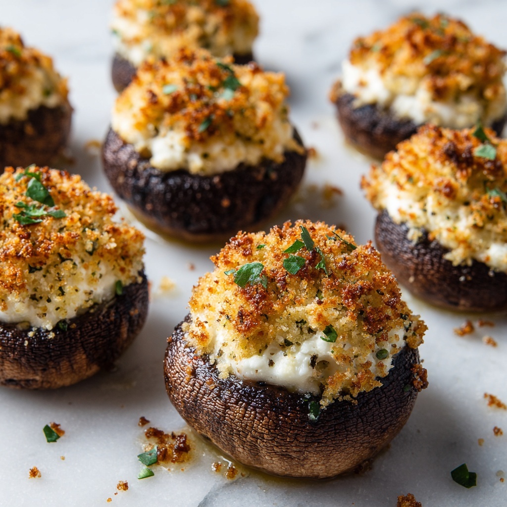 Stuffed Mushrooms: A Perfect Appetizer or Side Dish Recipe - Recipe Image