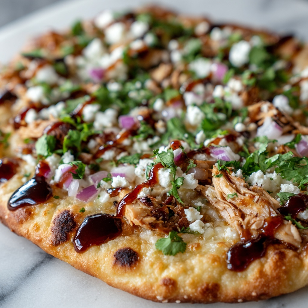 Rotisserie Chicken BBQ Flatbread Recipe - Recipe Image