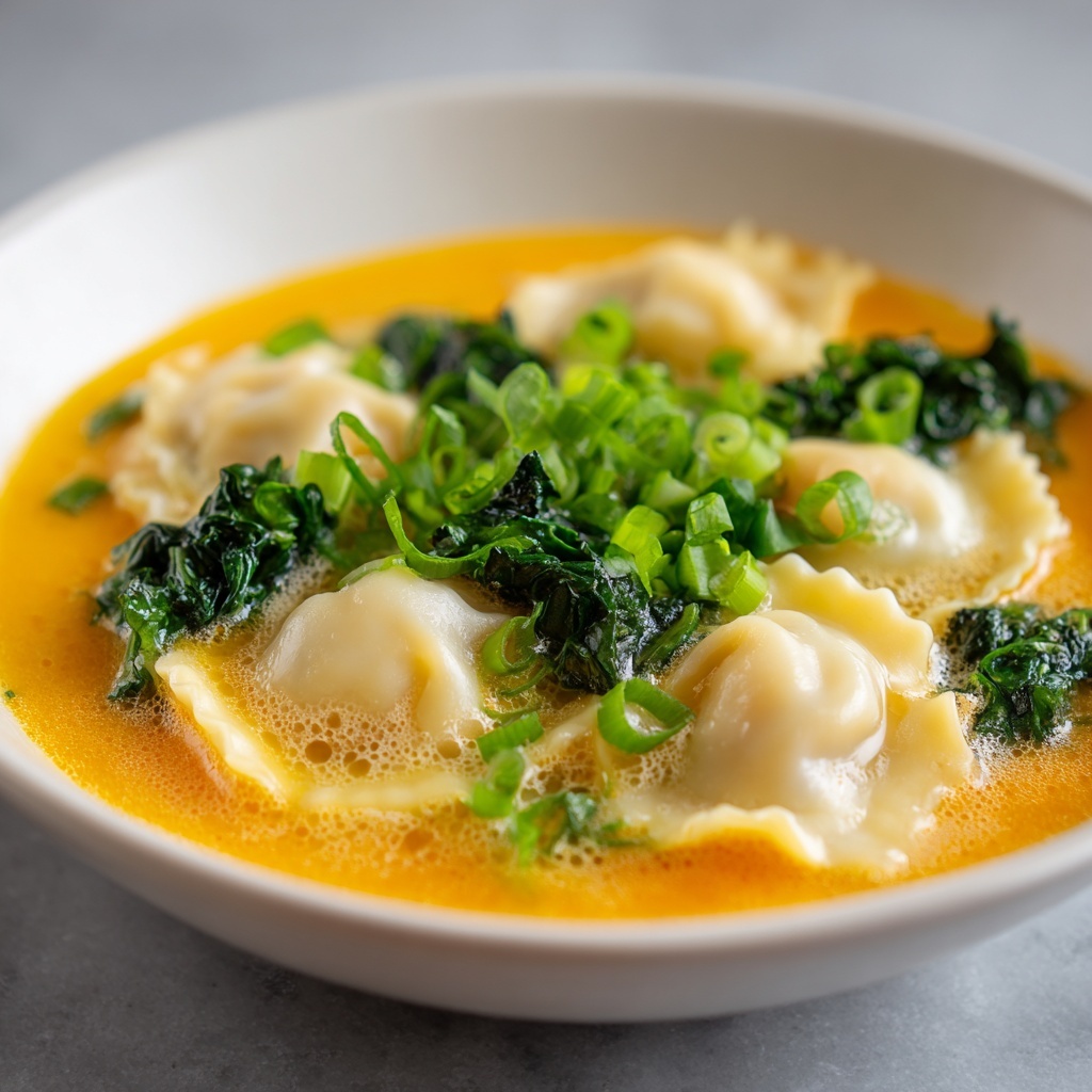 Thai Red Curry Dumpling Soup Recipe - Recipe Image