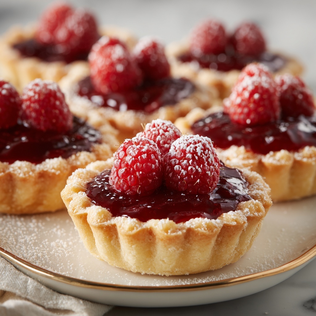 Mini Raspberry Almond Tarts Recipe - Recipe Image
