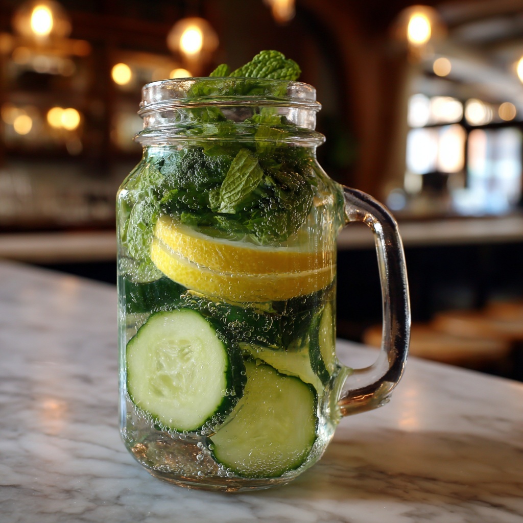 Cucumber Lemon Mint Infused Water Recipe - Recipe Image