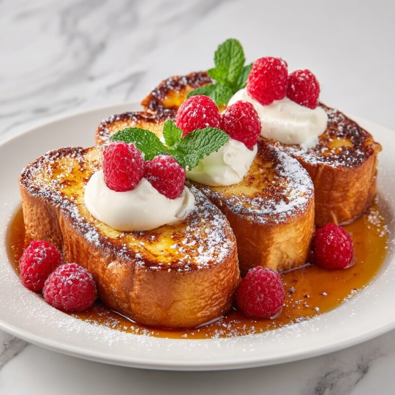 Hawaiian Roll French Toast with Fresh Berries and Maple Syrup Recipe