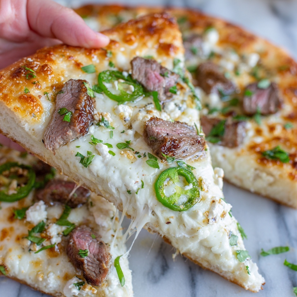 Philly Cheesesteak Cheesy Bread Recipe - Recipe Image
