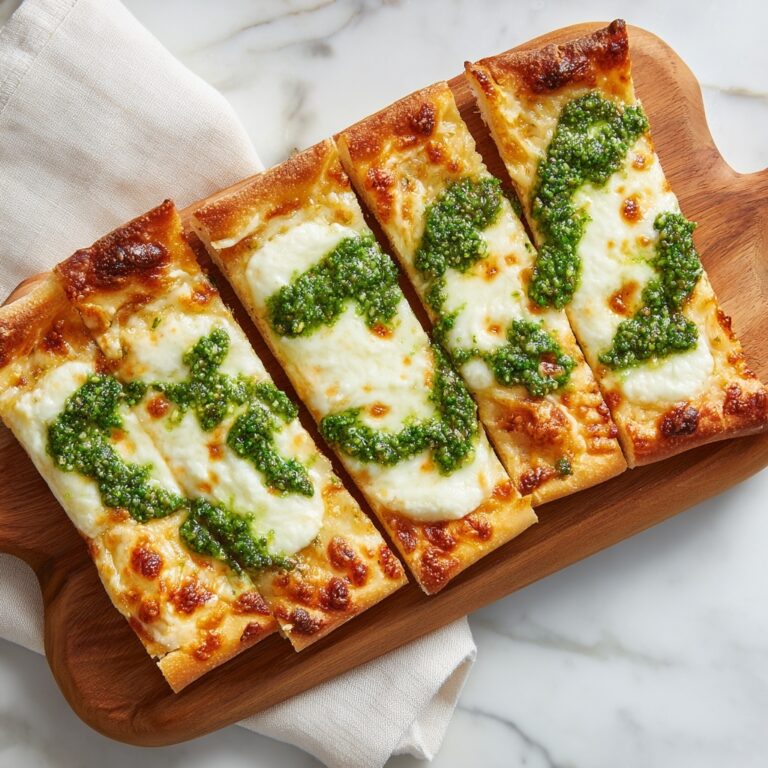 Cheesy Pesto Garlic Bread Recipe