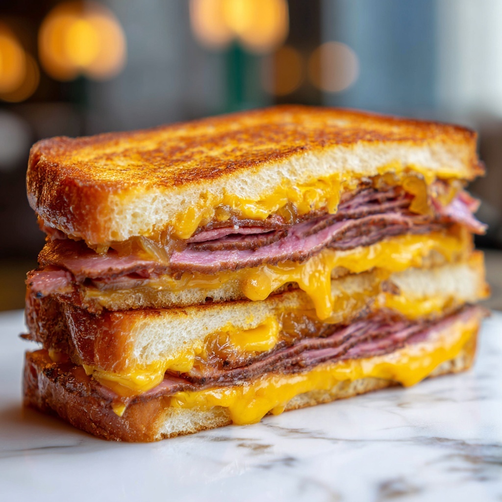 BBQ Brisket Melts Recipe - Recipe Image