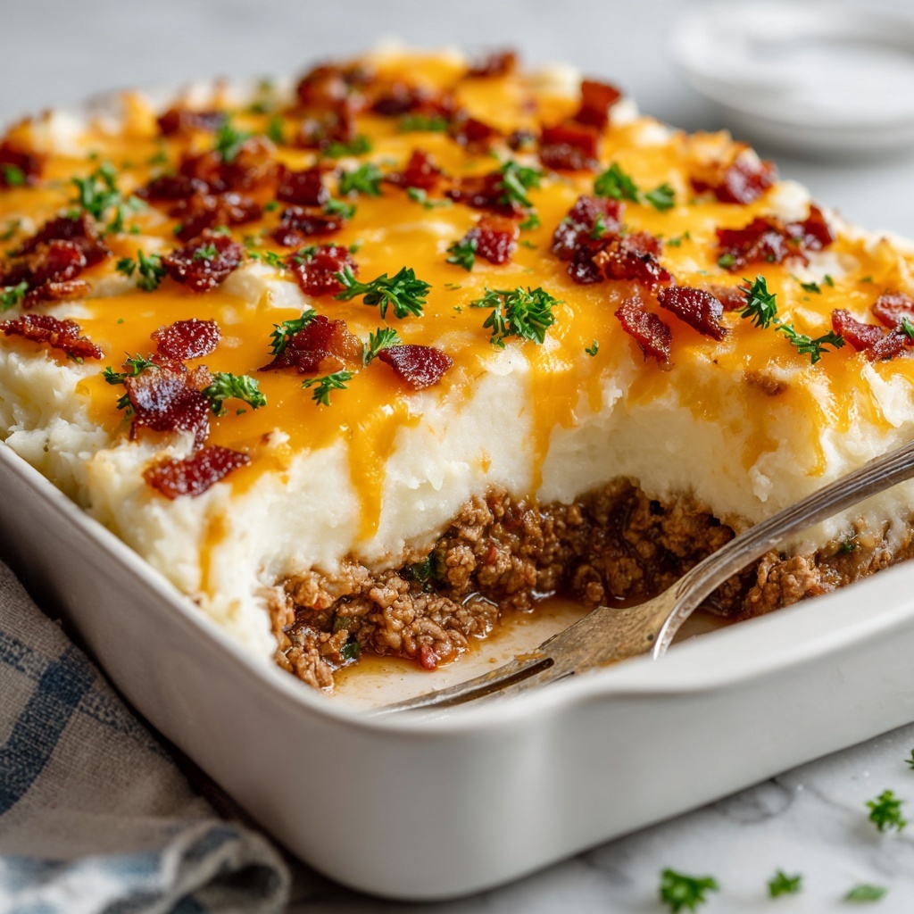 Mashed Potato Meatloaf Casserole Recipe - Recipe Image