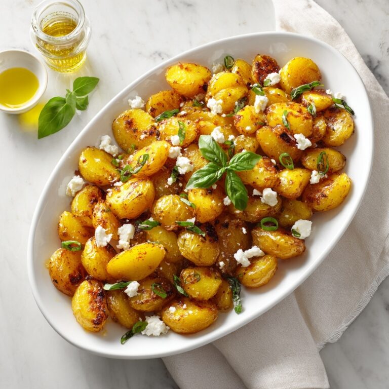 Baked Feta Potatoes with Garlic and Lemon Recipe