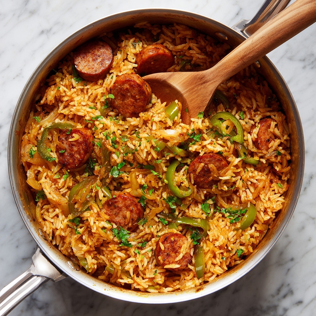 Cajun Sausage and Rice Skillet Recipe - Recipe Image