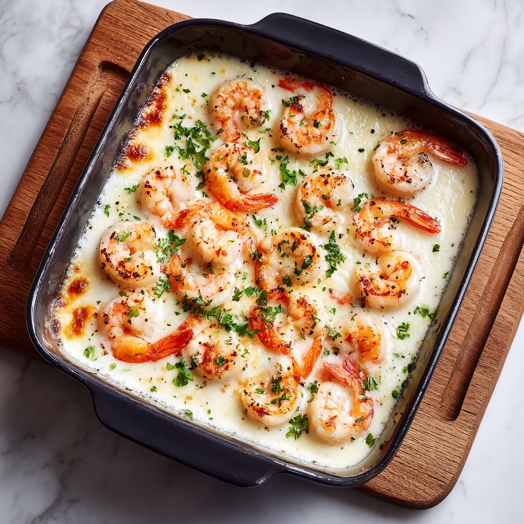 Garlic Shrimp Gratin Recipe - Recipe Image