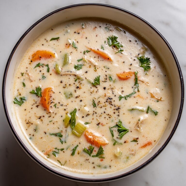 One Pot Creamy Italian Ground Chicken Soup Recipe