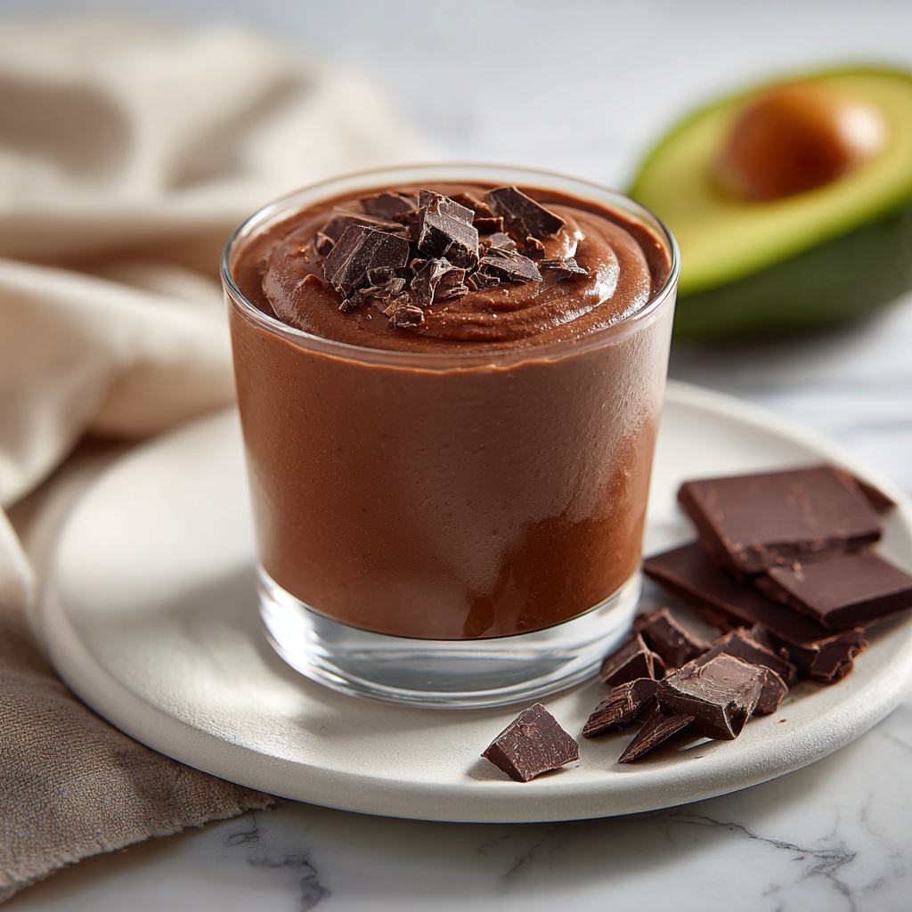Avocado Chocolate Peanut Butter Smoothie Recipe - Recipe Image