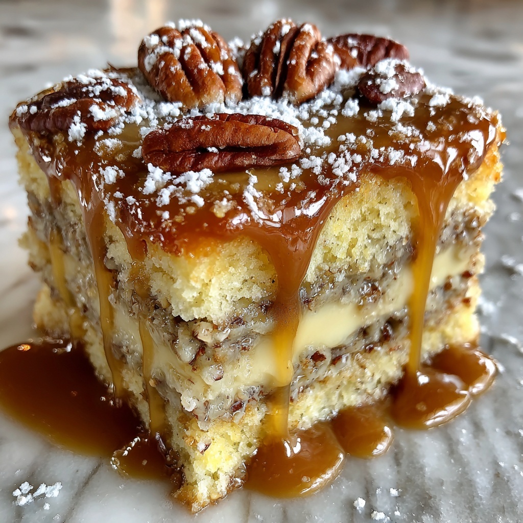 Cinnamon Roll Gooey Butter Cake with Sticky Toffee Buttercream Flood Recipe - Recipe Image