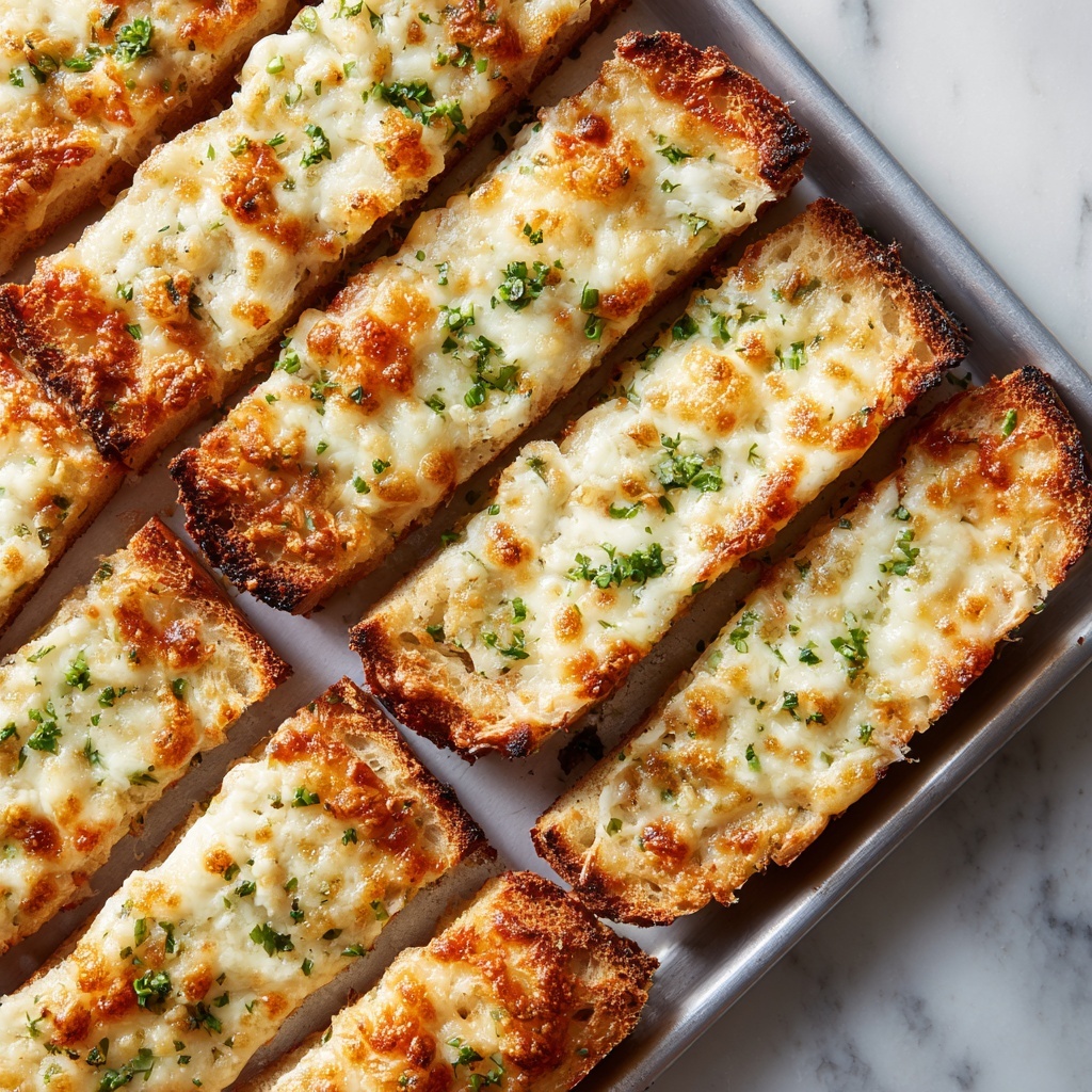 Easy Cheesy Garlic Bread Recipe - Recipe Image