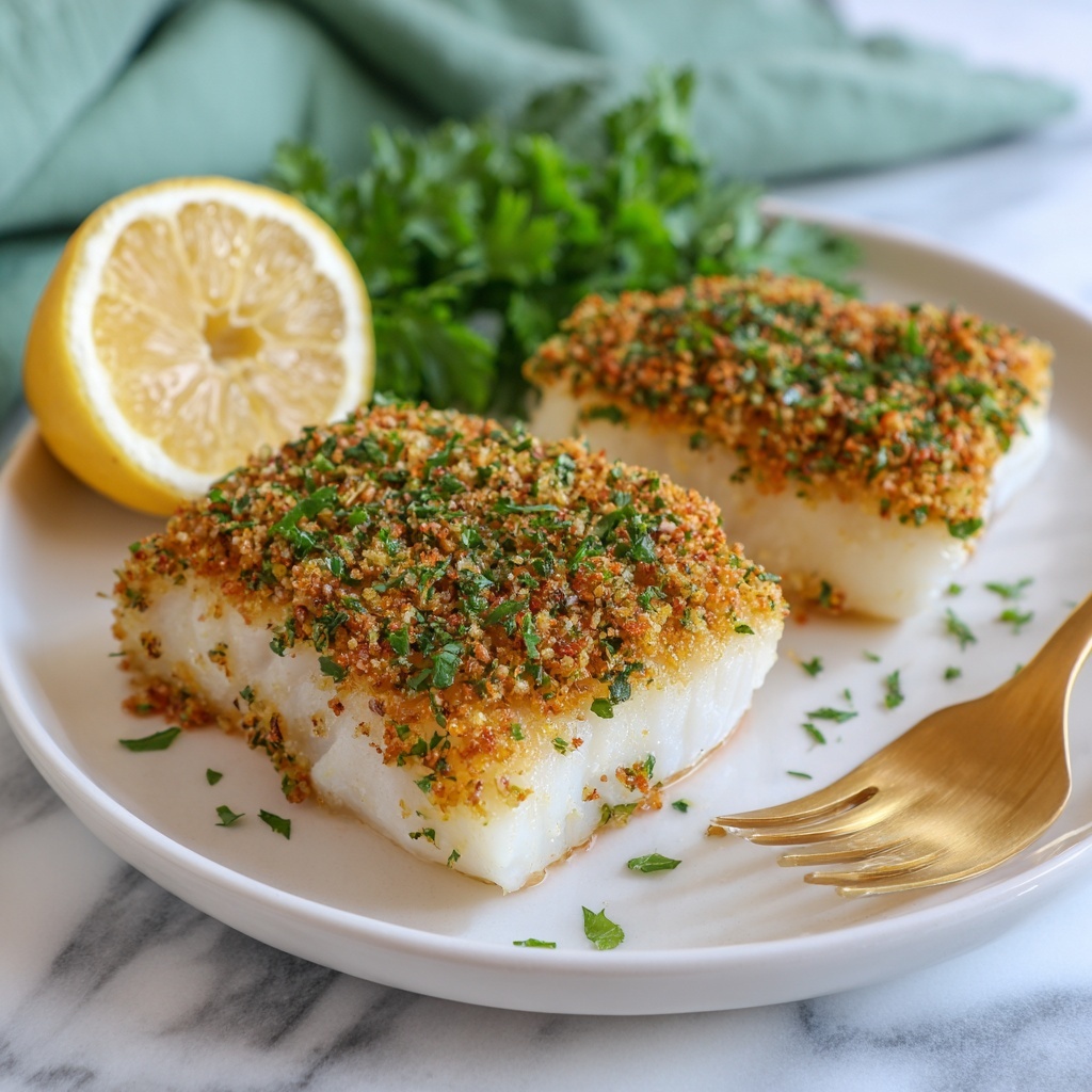 Panko Parmesan Baked Cod Recipe - Recipe Image