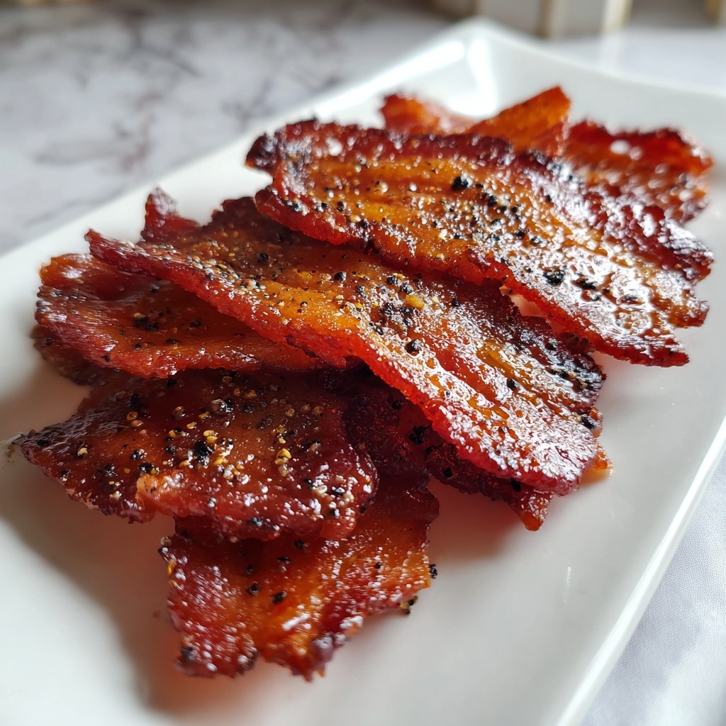 Easy Candied Bacon Recipe - Recipe Image