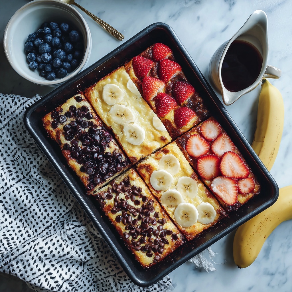 Sheet Pan Pancakes with Fresh Fruits and Chocolate Chips Recipe - Recipe Image