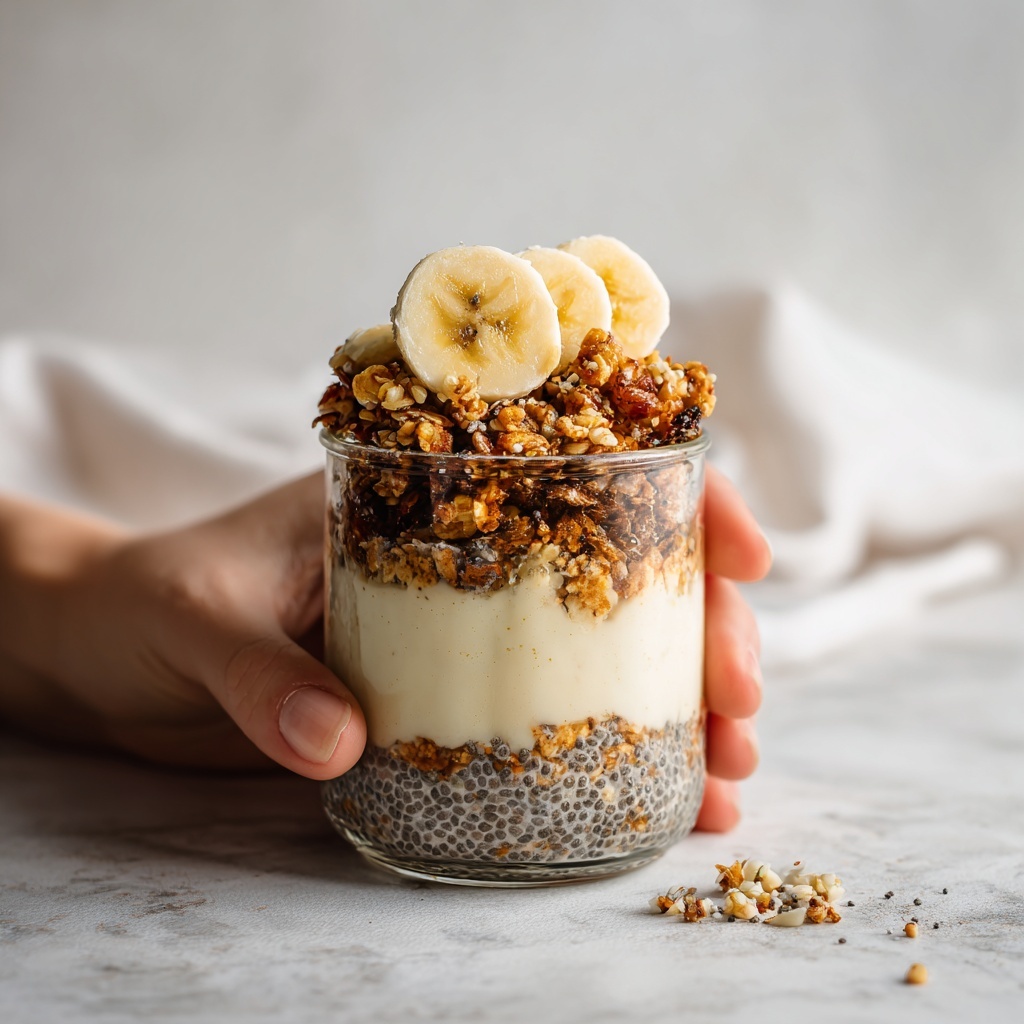 Creamy Overnight Banana Cinnamon Oats Recipe - Recipe Image