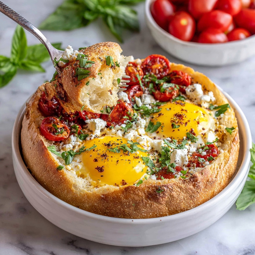 Baked Feta Eggs Recipe for a Flavor-Packed Brunch Delight Recipe - Recipe Image