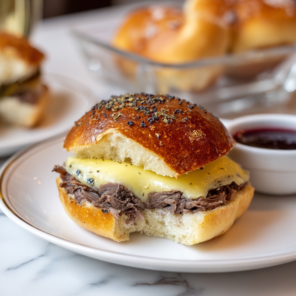 Roast Beef Sliders with Poppy Seed Dijon Butter Recipe - Recipe Image