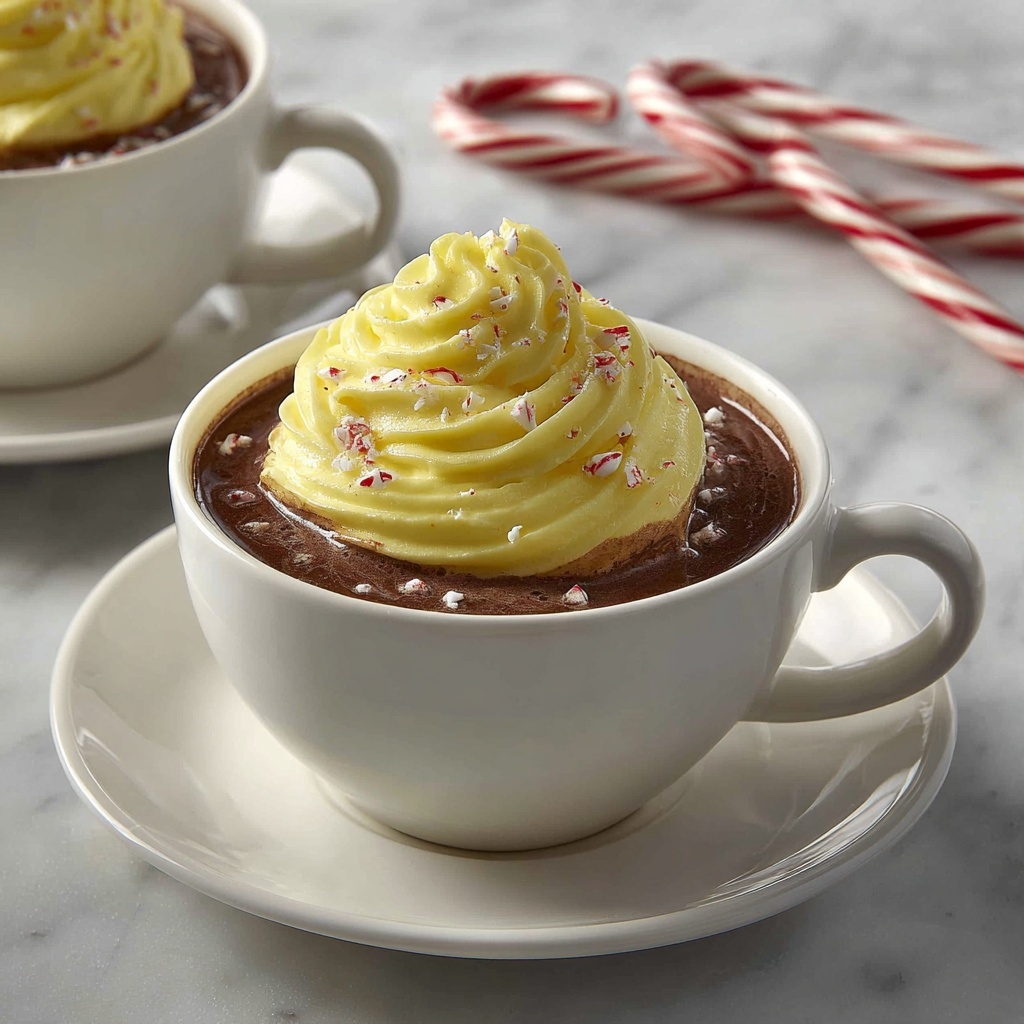 Rich Peppermint Hot Chocolate Recipe - Recipe Image