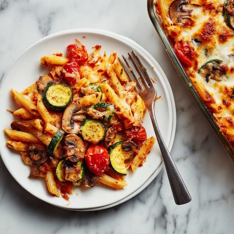 Creamy Sundried Tomato Pesto Pasta Bake with Veggies Recipe