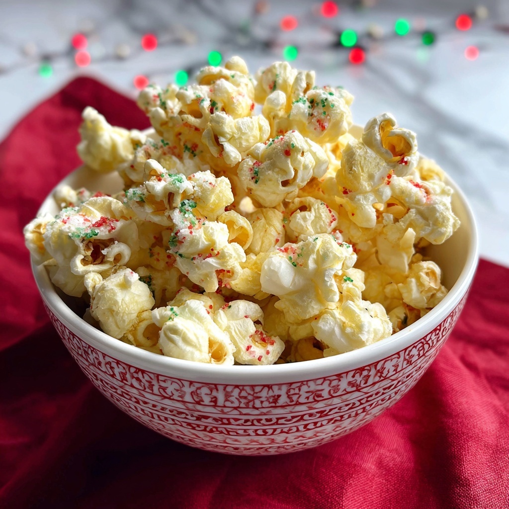 Candied Puff Corn (Christmas Crack) Recipe - Recipe Image