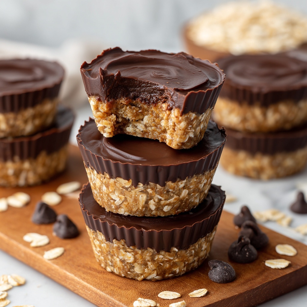 No Bake Peanut Butter Oat Cups Recipe - Recipe Image