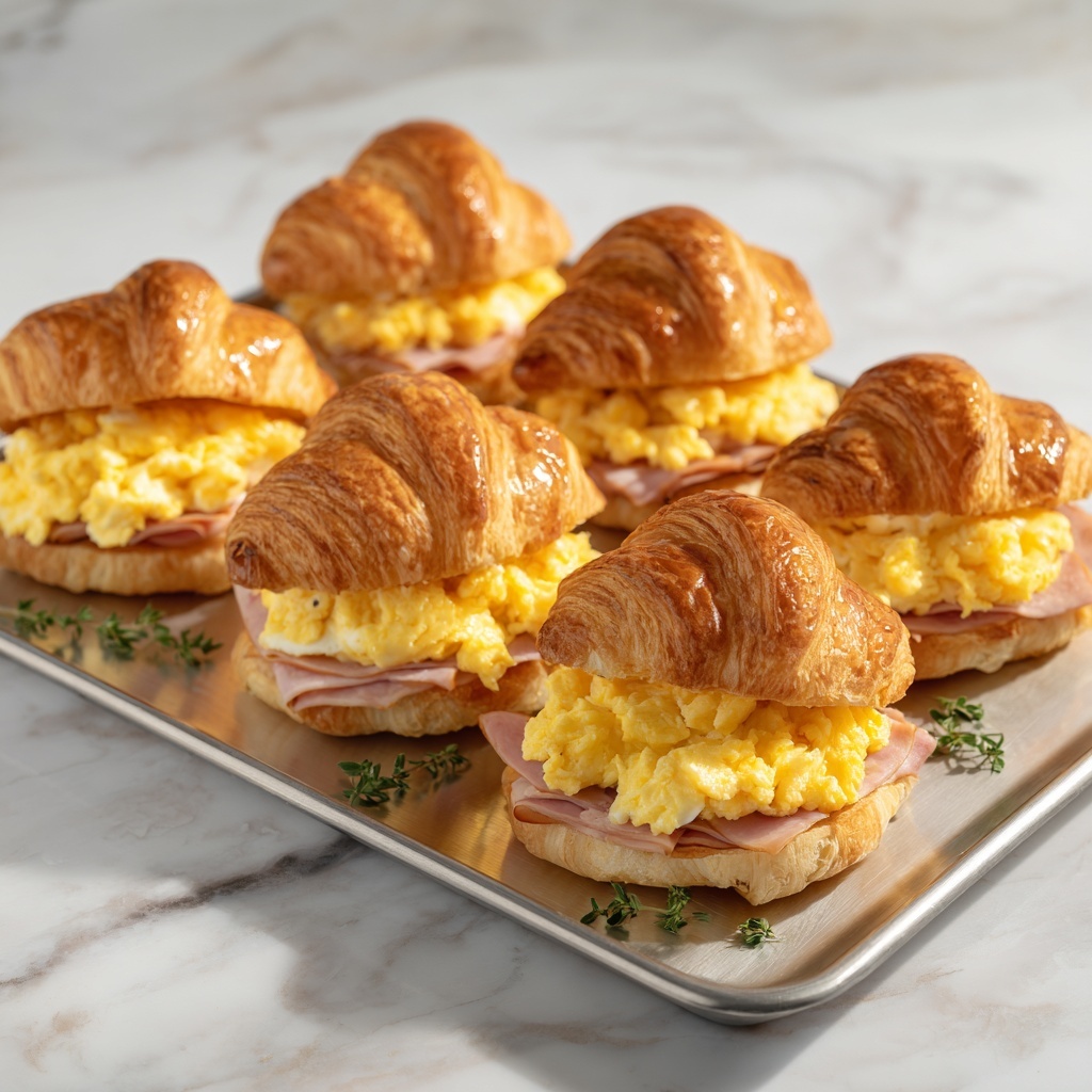 Freezer Croissant Breakfast Sandwiches for Busy Mornings Recipe - Recipe Image