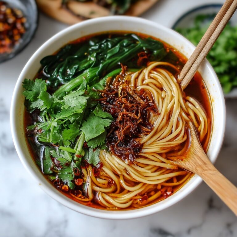 Quick Chinese Vegetable Soup with Enoki Mushrooms and Crispy Shallots Recipe