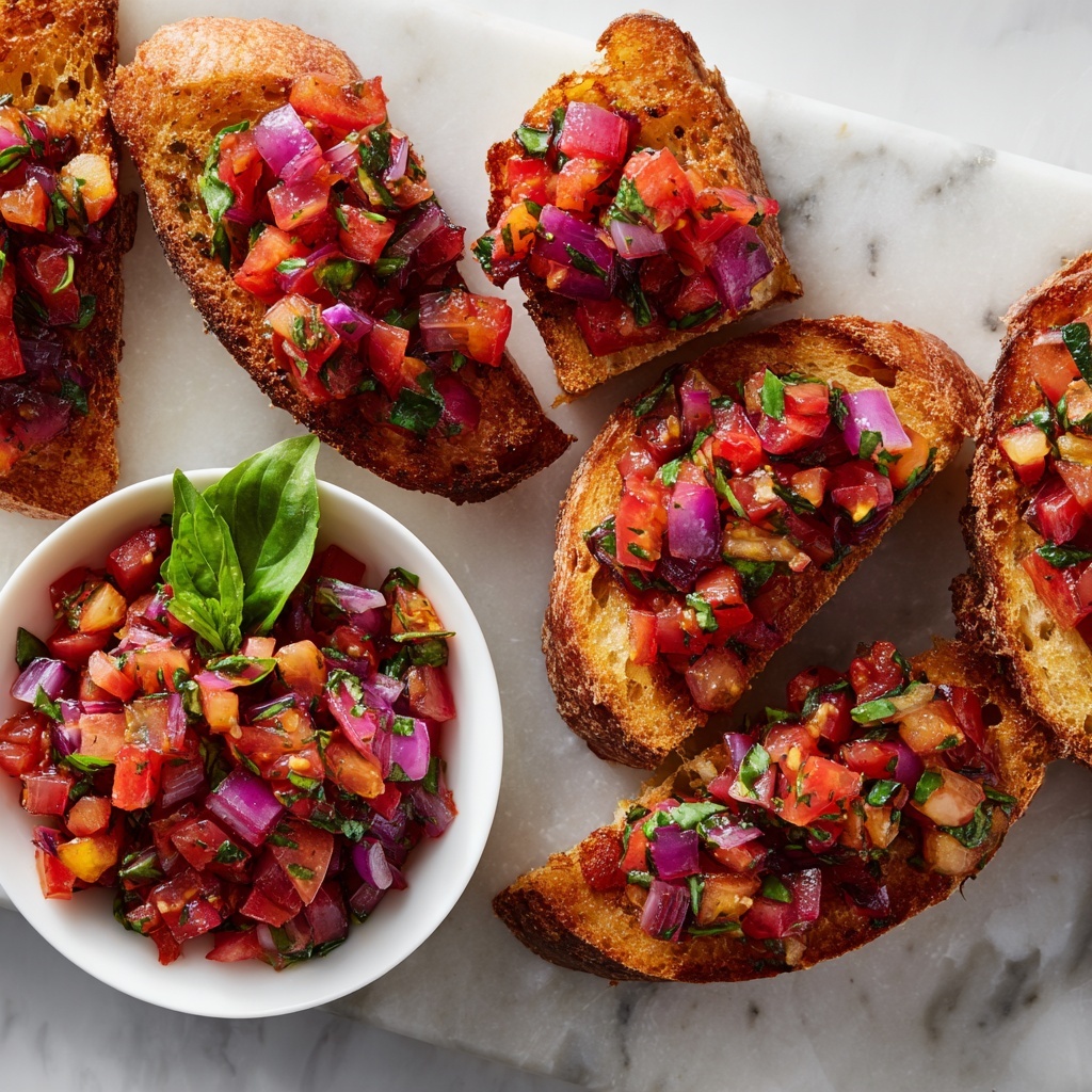 Bright and Fresh Tomato Bruschetta Recipe - Recipe Image