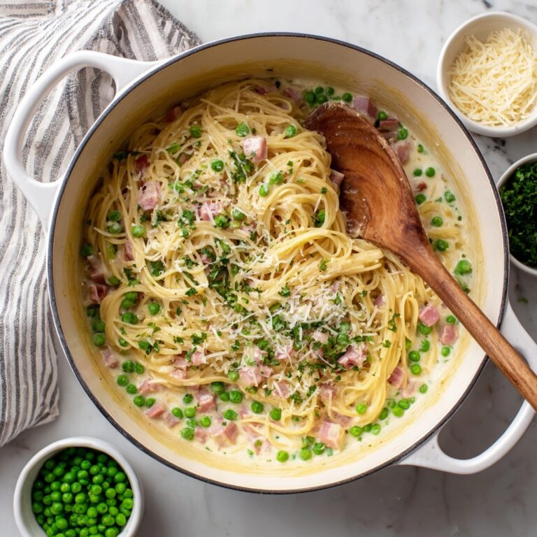One Pot Ham and Pea Pasta Recipe