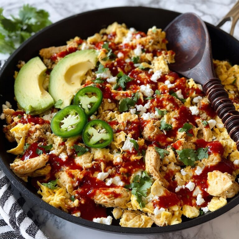 Migas Breakfast Scramble with Queso Fresco, Avocado, and Cilantro Recipe