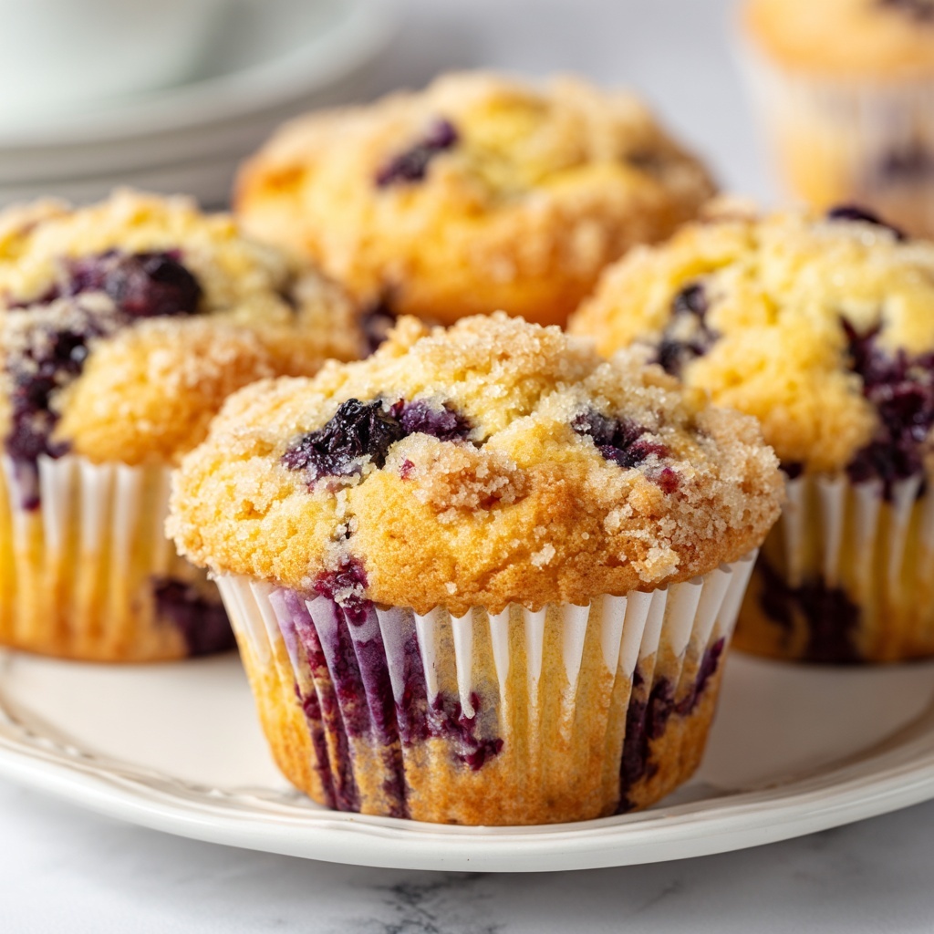 Ultimate Moist & Flavorful Blueberry Muffins Recipe - Recipe Image