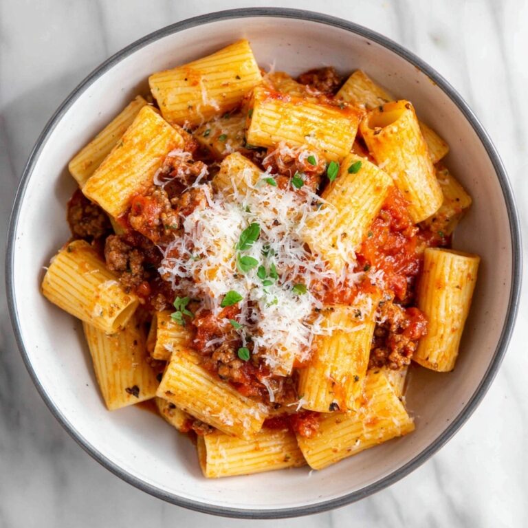 Rigatoni al Forno with Savory Meat Sauce and Creamy Bechamel Recipe