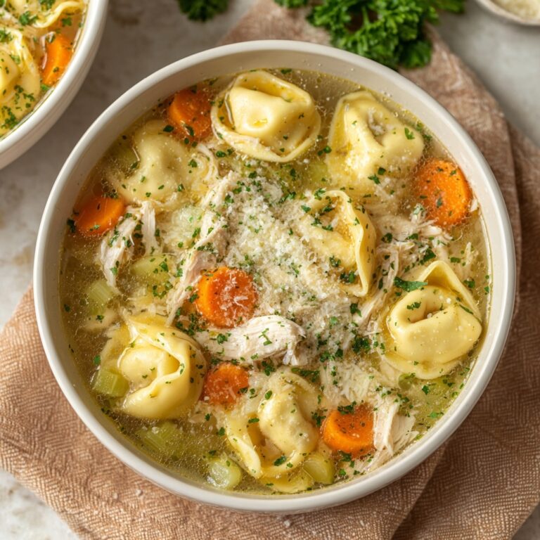 Easy Tortellini Soup with Chicken Broth Recipe
