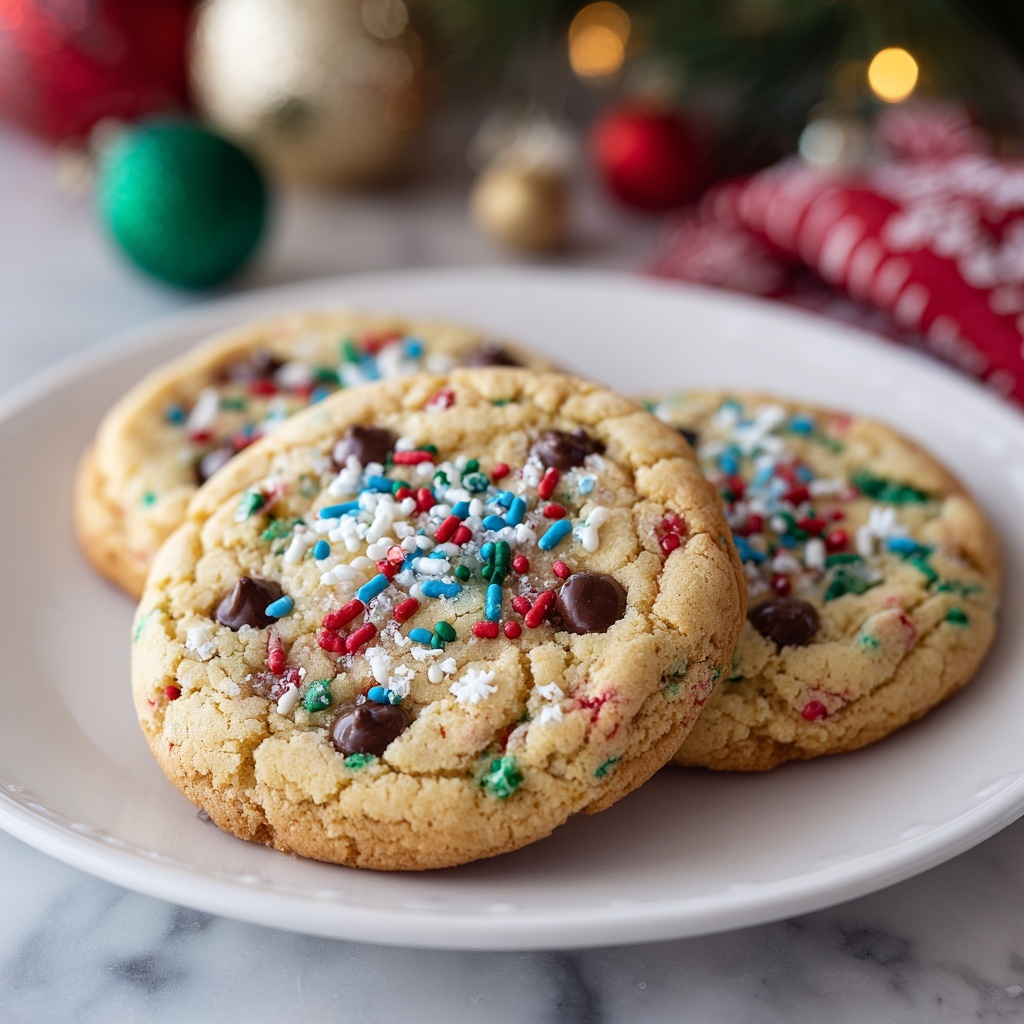 Christmas Chocolate Chip Cookies Recipe - Recipe Image