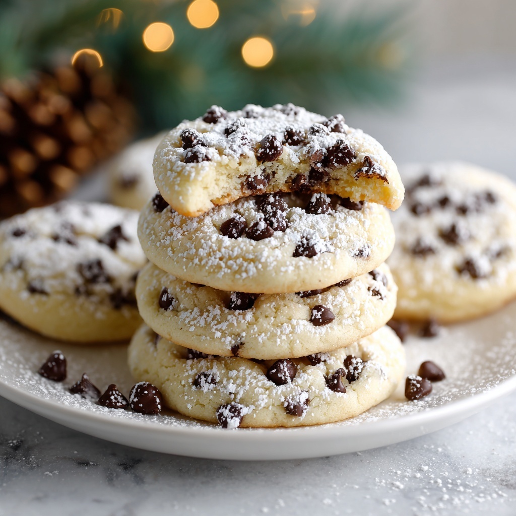 Peanut Butter Chocolate Chip Snowball Cookies Recipe - Recipe Image