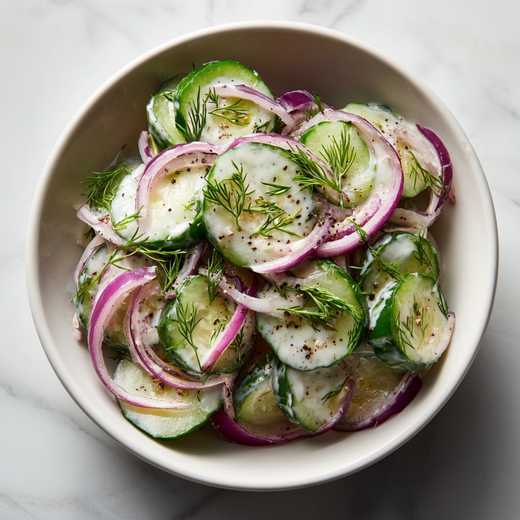 Creamy Cucumber Salad Recipe - Recipe Image