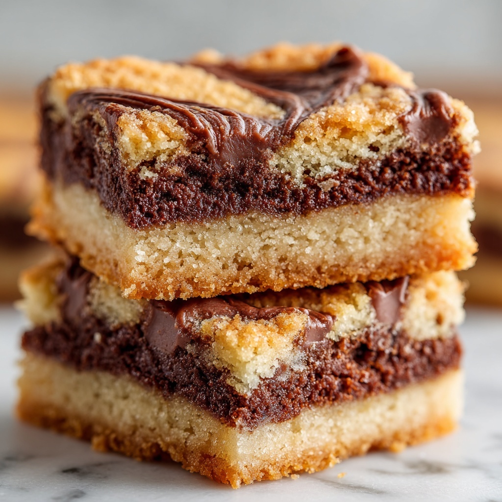 Fudge-Filled Peanut Butter Cake Bars Recipe - Recipe Image