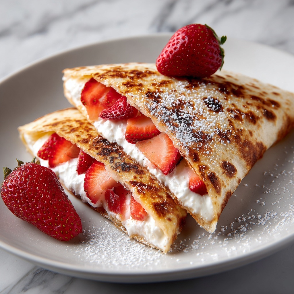Strawberry Cheesecake Quesadilla Recipe - Recipe Image