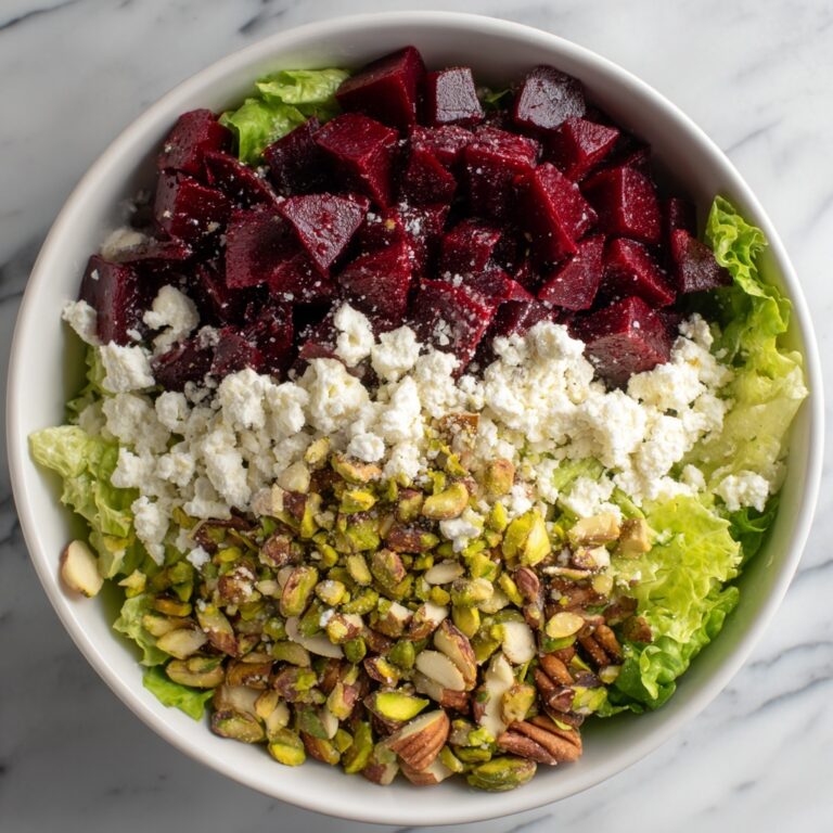 Roasted Beet Salad with Goat Cheese and Pistachios Recipe