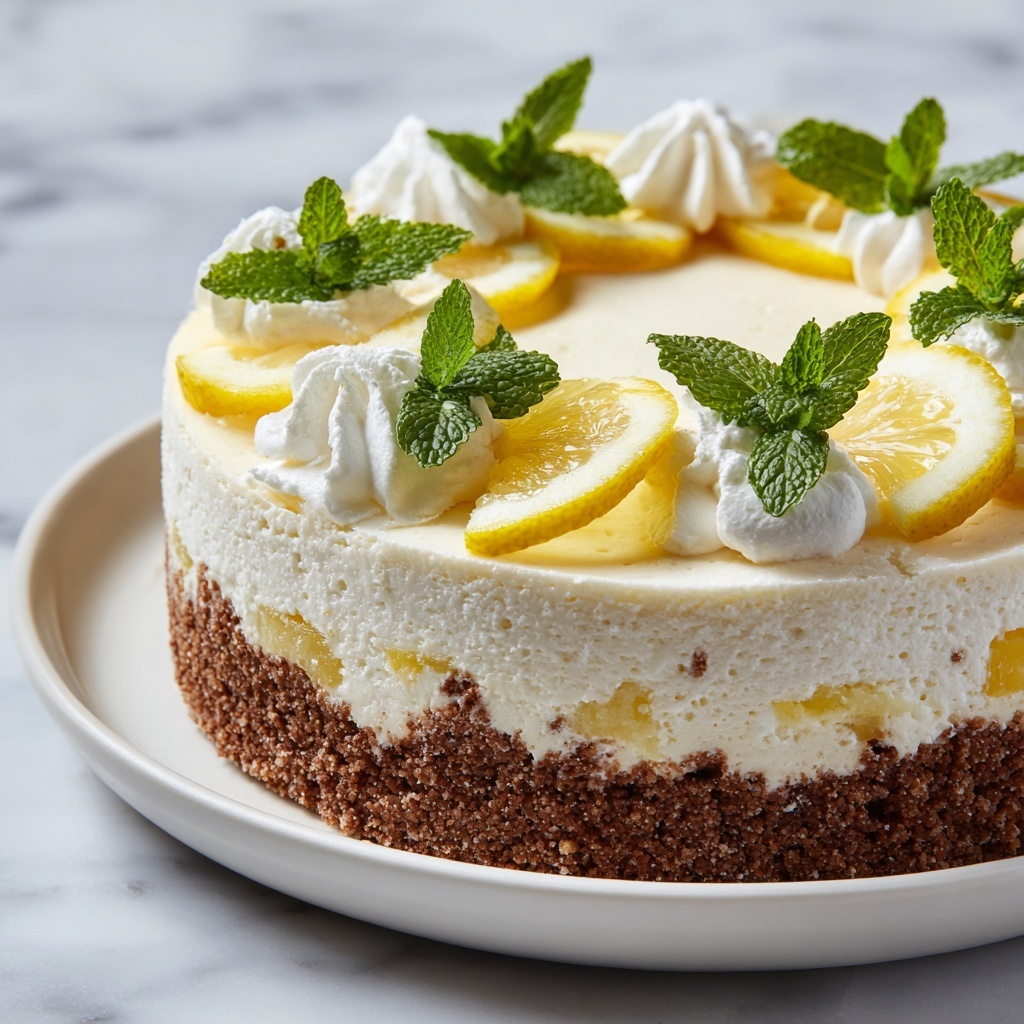 Lemon Cheesecake Cake Recipe - Recipe Image
