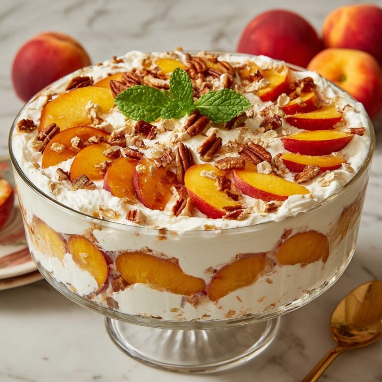 Peach Cobbler Cheesecake Fruit Salad Recipe