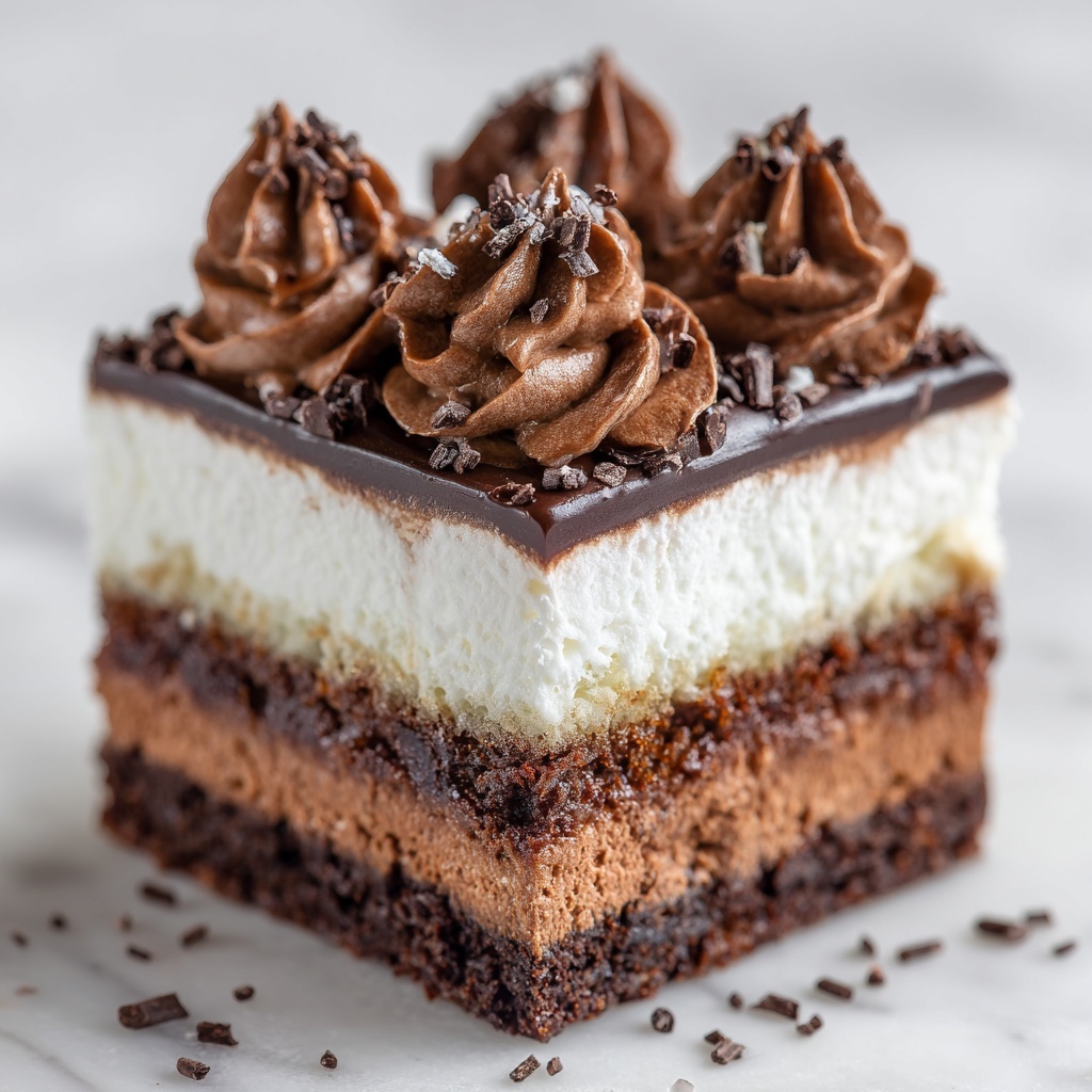 Brownie Refrigerator Cake Recipe - Recipe Image