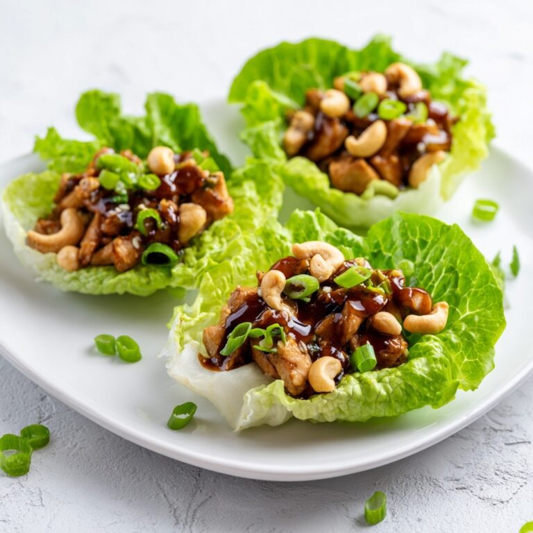 Cashew Chicken Lettuce Wraps Recipe