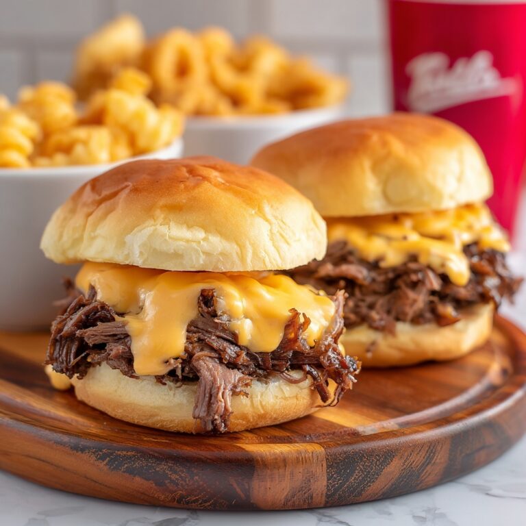 Slow Cooker Beef and Cheddar Sandwiches Recipe