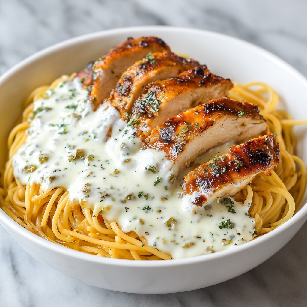 Creamy Garlic Chicken Pasta Recipe - Recipe Image